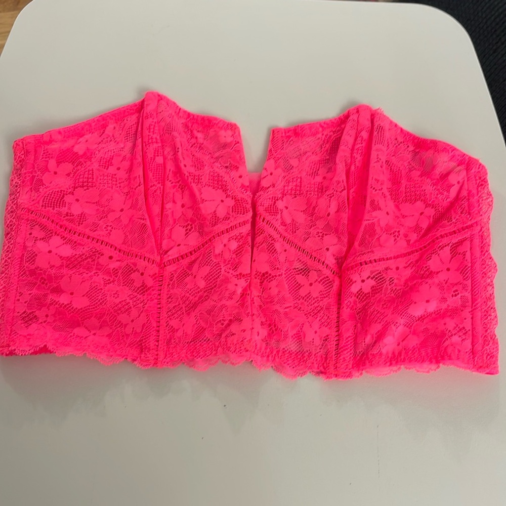Victoria’s Secret Neon Pink Corset Bandeau
